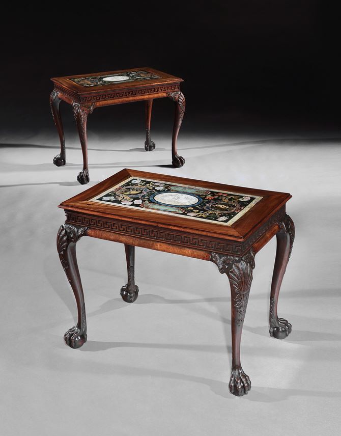 A PAIR OF GEORGE II MAHOGANY SIDE TABLES ATTRIBUTED TO BENJAMIN GOODISON | MasterArt